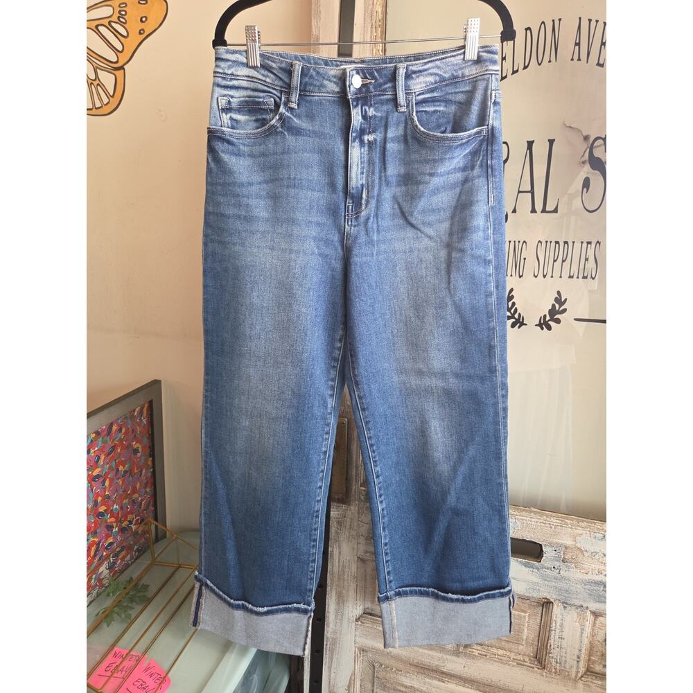 Flying Monkey High Rise Cuffed Jeans Size 30